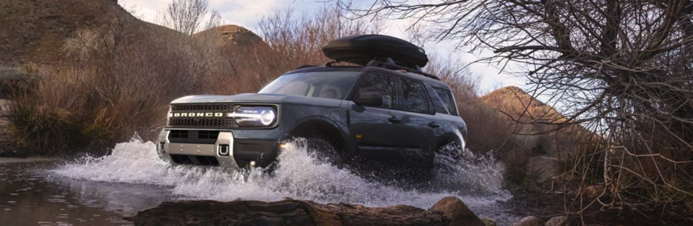 2026 Ford Bronco Sport driving in water