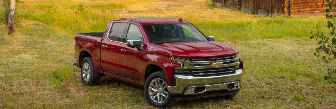 2020 Chevy Silverado on a grassfield