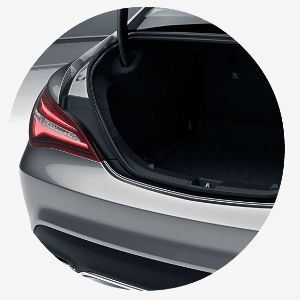 trunk space inside 2018 Mercedes-Benz CLA