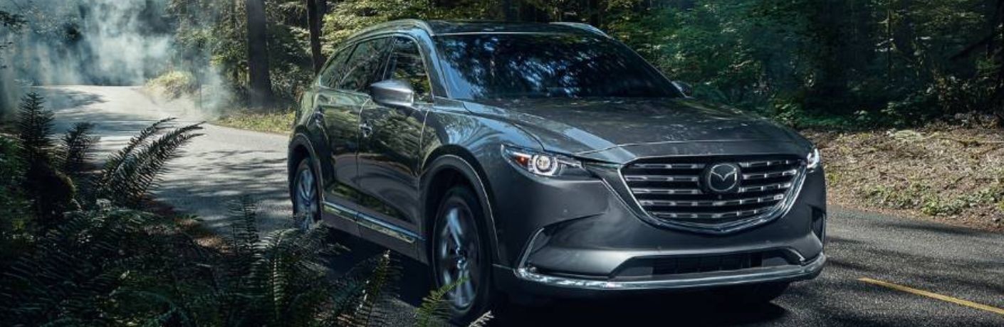 2022 Mazda CX-9 side and front view
