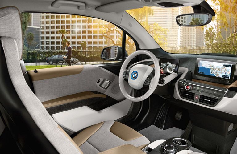 2017 BMW i3 interior front cabin