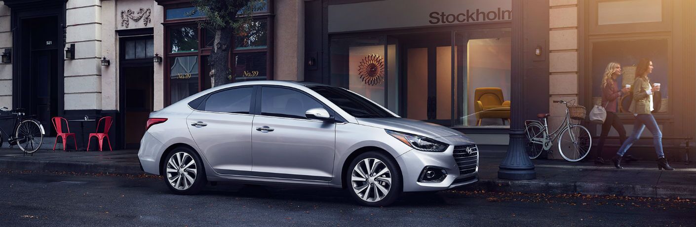 Side view of the 2018 Hyundai Accent