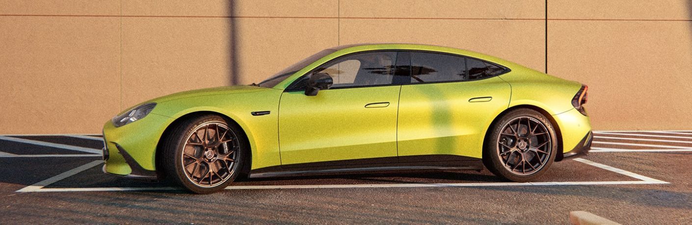 Side view of the 2027 Mercedes-AMG® GT 63 4-Door Coupe