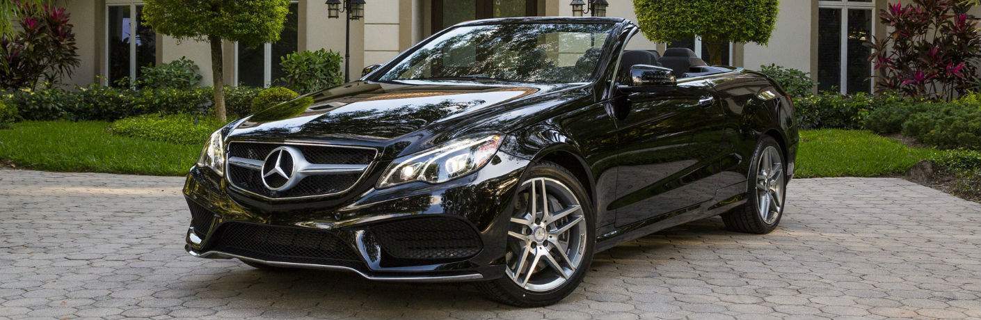 black E-Class convertible
