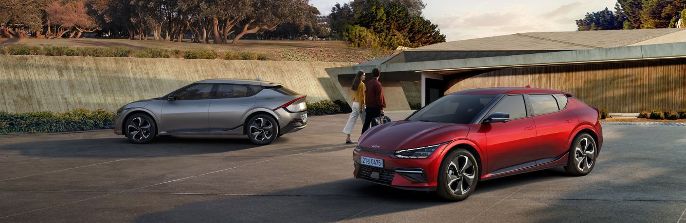 2022 Kia EV6 models parked near each other