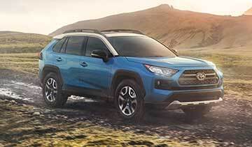 2020 RAV4 Hybrid on dirt terrain
