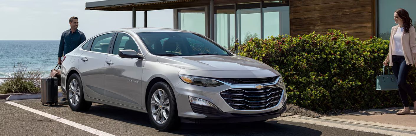 2024 Chevrolet Malibu side and front view