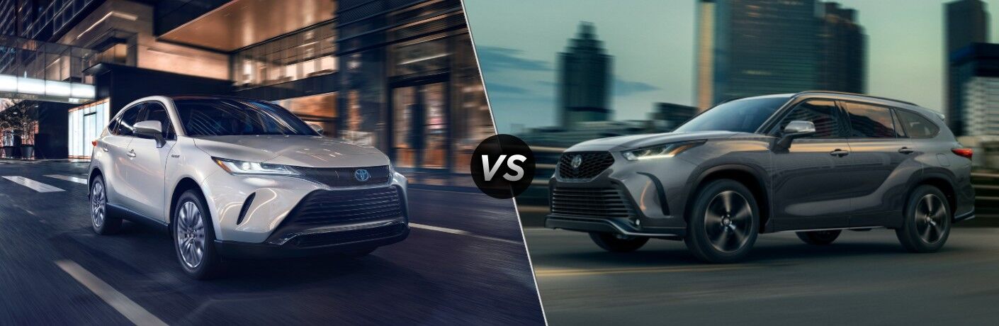 2021 Toyota Venza vs 2021 Toyota Highlander Hybrid