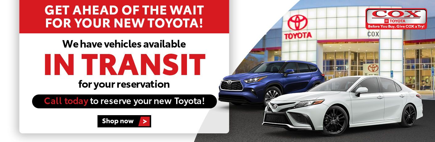 New Toyota Cars, Trucks, and SUVs For Sale Burlington NC | Cox Toyota