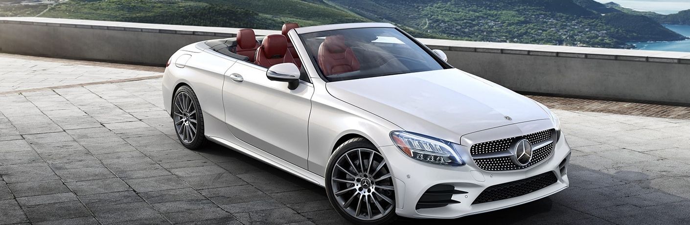 2022 Mercedes-Benz C-Class Cabriolet parked on a bridge