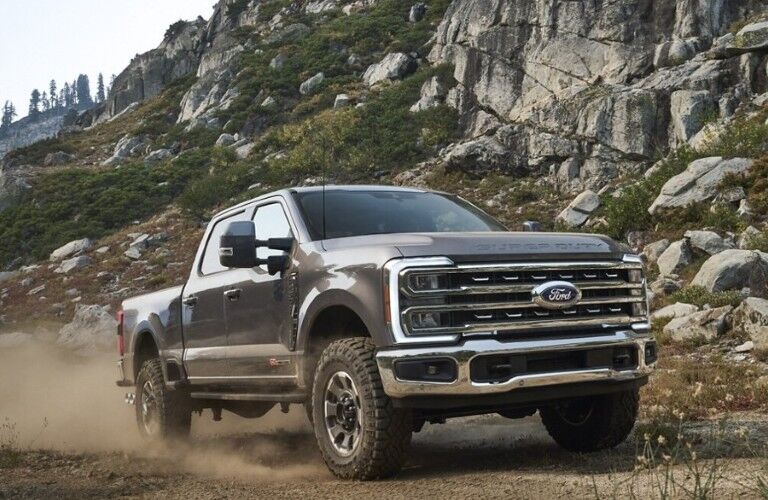2024 Ford Super Duty front and side view