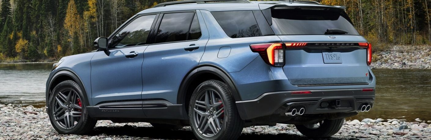 Rear Quarter View of the 2025 Ford Explorer