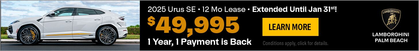 #4-2025 URUS SE 1 Year, 1 Payment