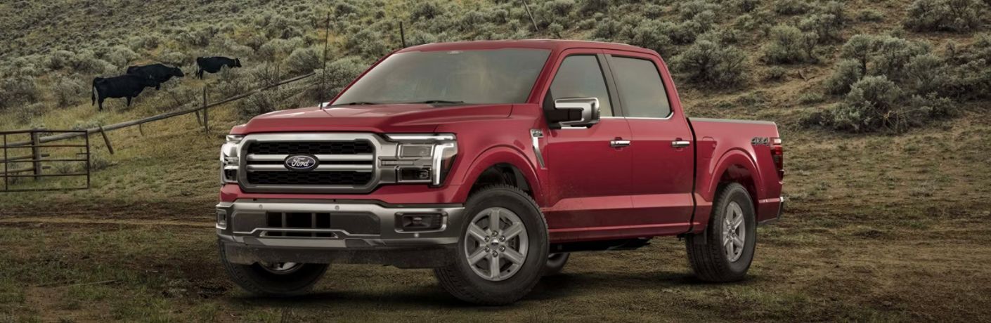 2026 Ford F-150 Lariat front and side view