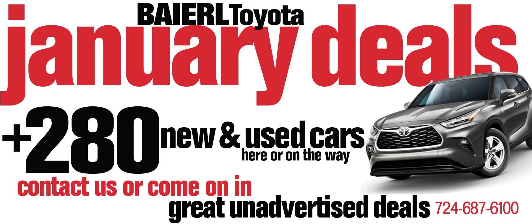 Baierl Toyota - Current Regional Promotions