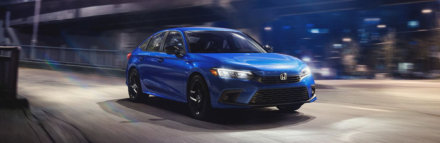 2022 Honda Civic Sedan side and front view
