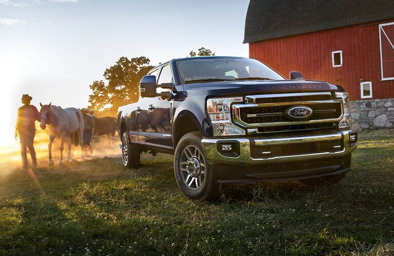 2020 Ford F-250 black front view