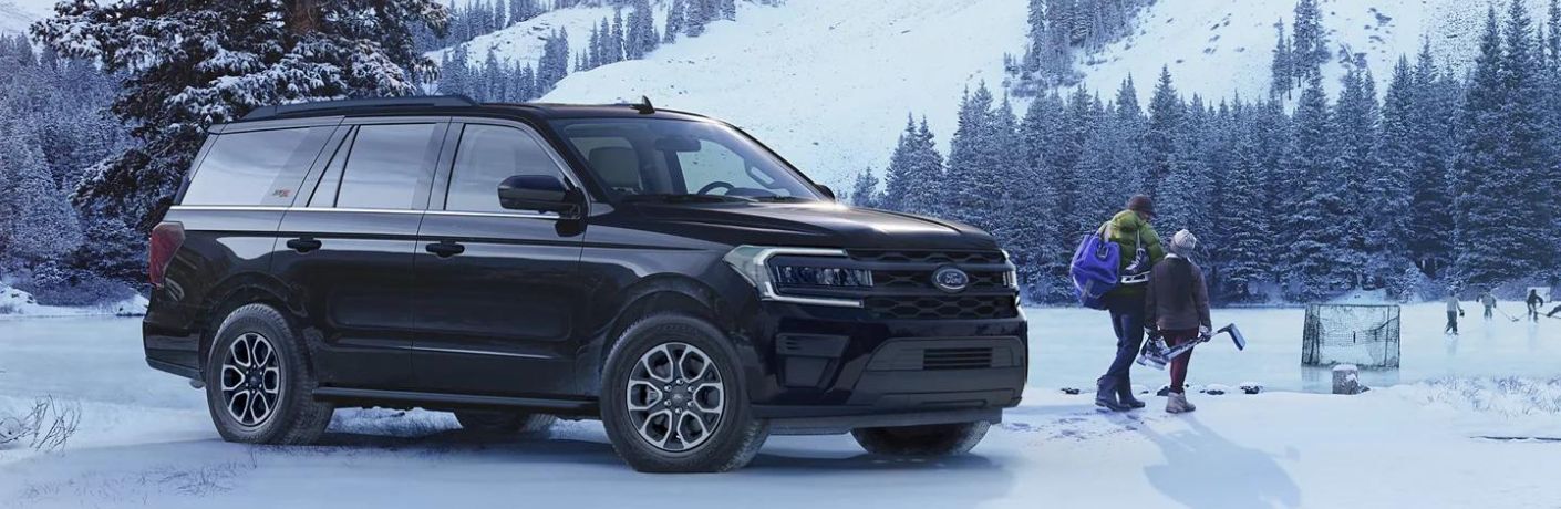 2023 Ford Expedition parked in an icy terrain