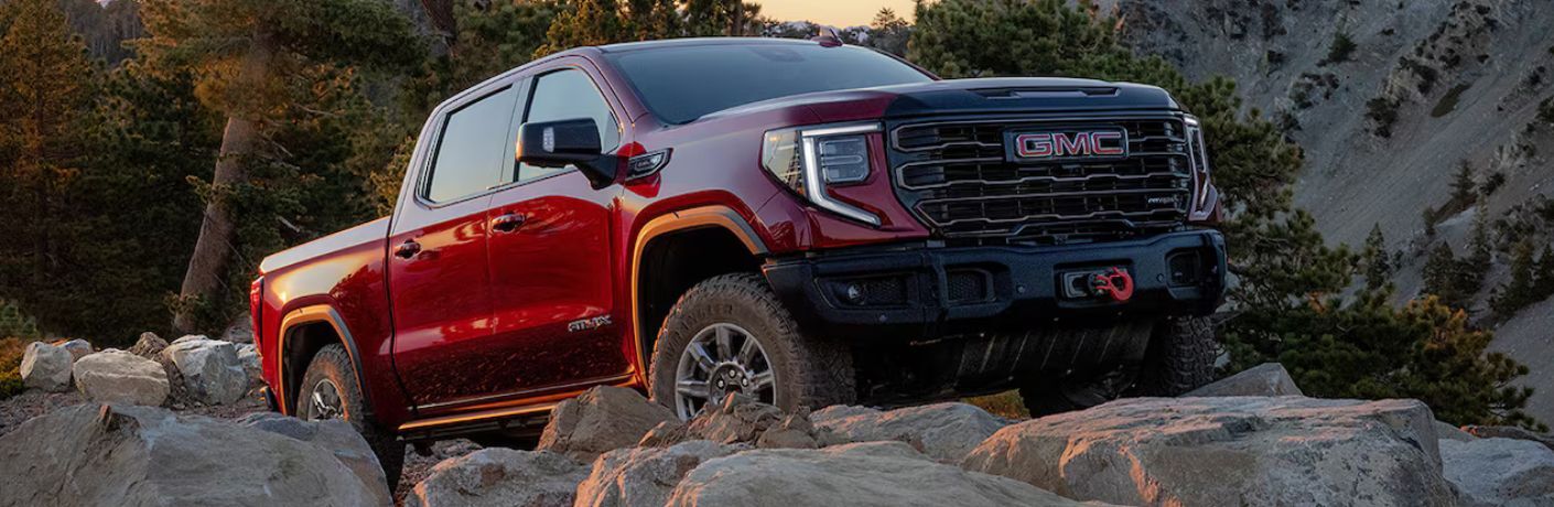 2025 GMC Sierra 1500 truck on rocks