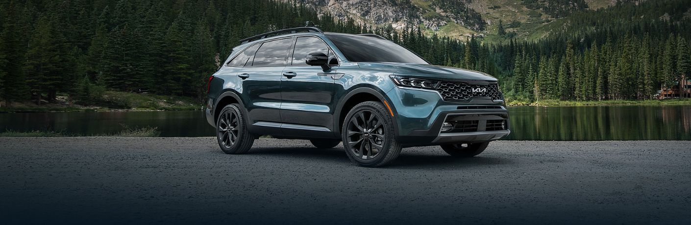 front quarter view of the 2023 Kia Sorento