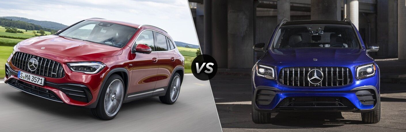 2022 Mercedes-Benz AMG® GLA 35 vs. 2022 Mercedes-Benz AMG® GLB 35 model comparison