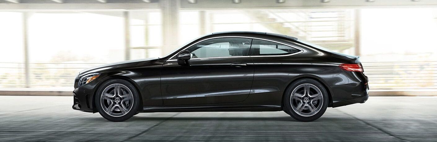 2022 Mercedes-Benz C-Class Coupe black side view