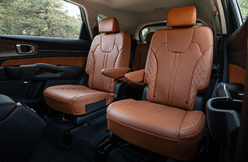 tan seats inside kia sorento