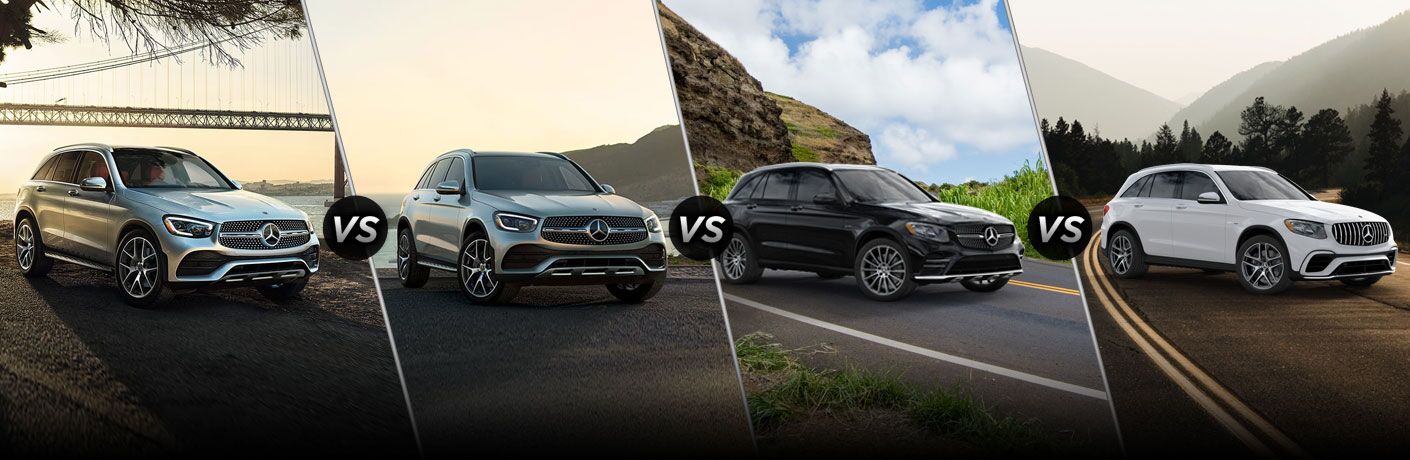 2020 MB GLC trim comparison front fascia and passenger side