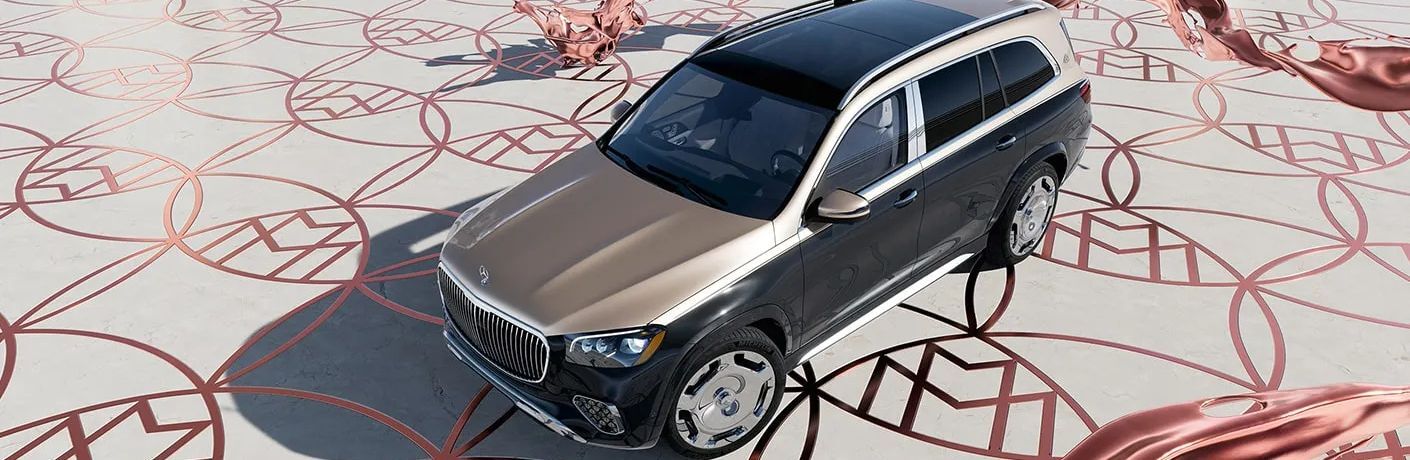 Aerial view of the 2025 Mercedes-Maybach® GLS 600 SUV
