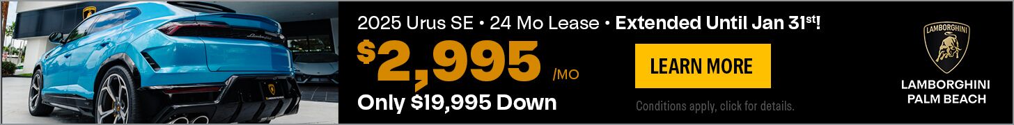 #2-2025 URUS SE $2995/mo.
