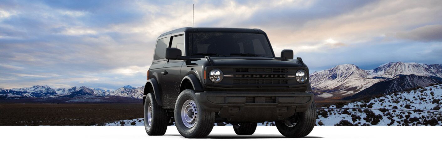 2021 Ford Bronco Base on a mountain