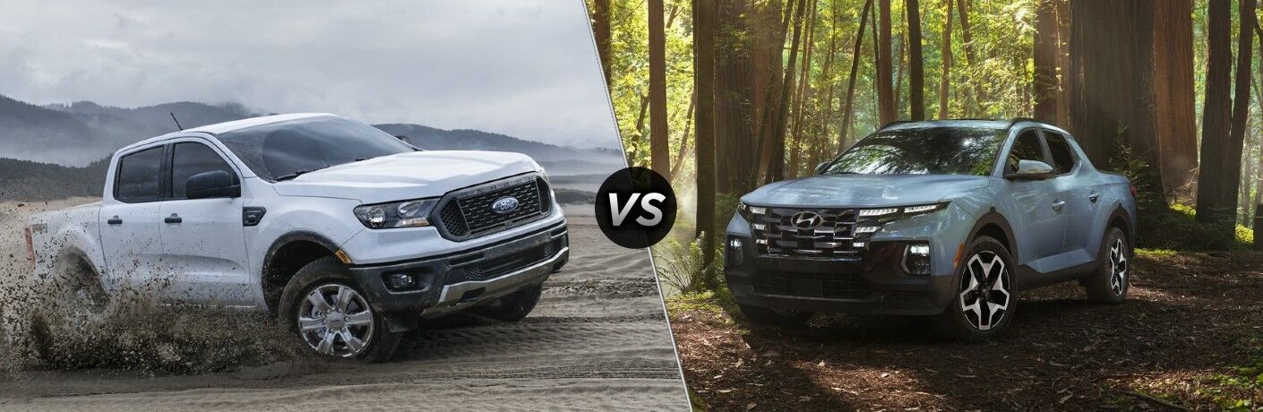 2023 Ford Ranger vs. 2023 Hyundai Santa Cruz model comparison