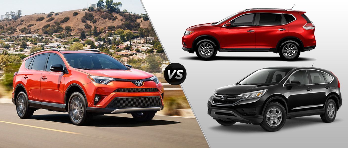 Rav4 Vs Cr V Rogue 2016 Toyota Rav4 Vs Honda Cr V Nissan Rogue