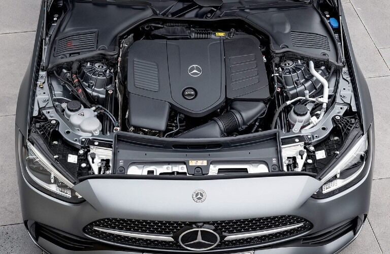 2022 C-Class engine bay