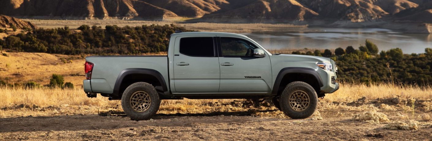Side view of the 2023 Toyota Tacoma Gray
