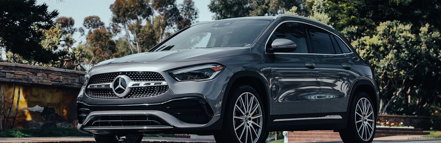 front quarter view of a Mercedes-Benz