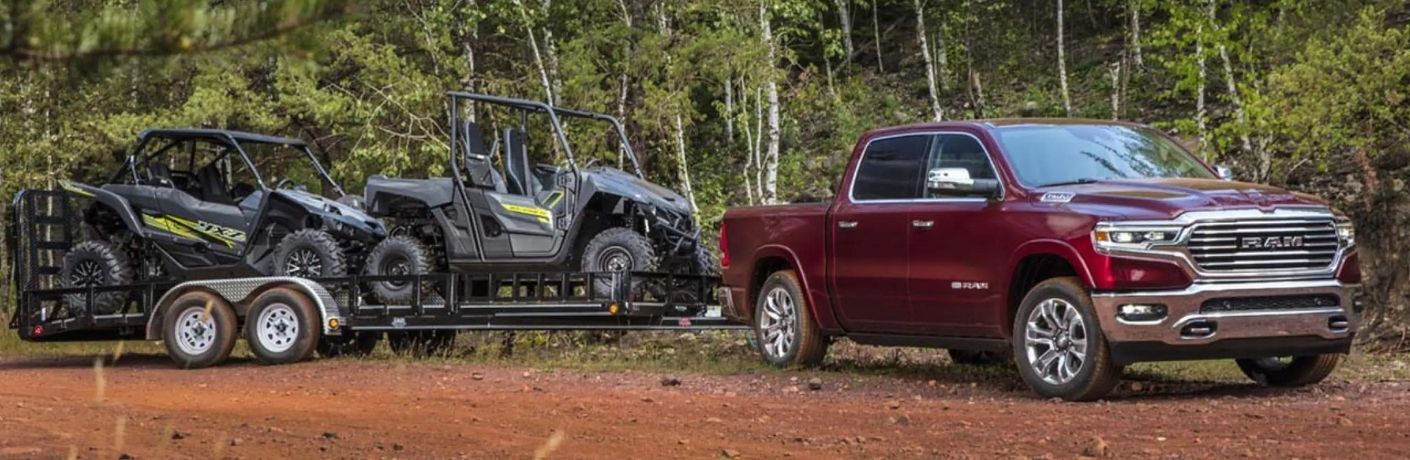 2021 RAM 1500 Laramie towing small vehicles