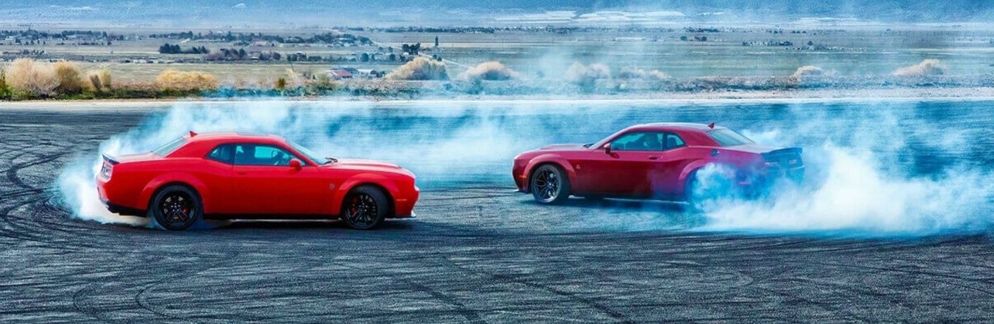 2021 Dodge Challenger in a face off