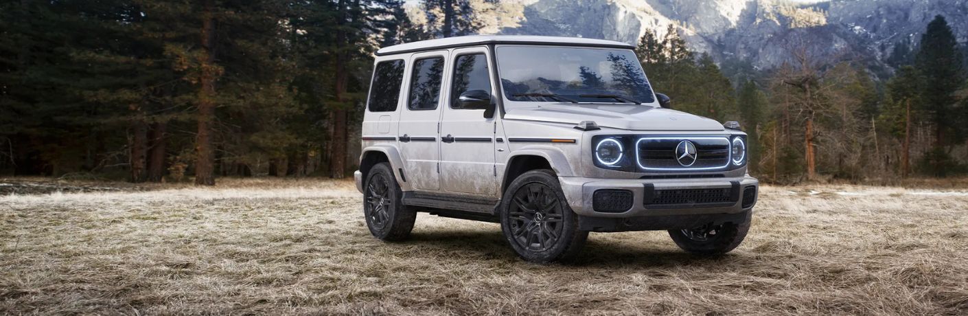 2025 Mercedes-Benz G-Class outside front and side angle