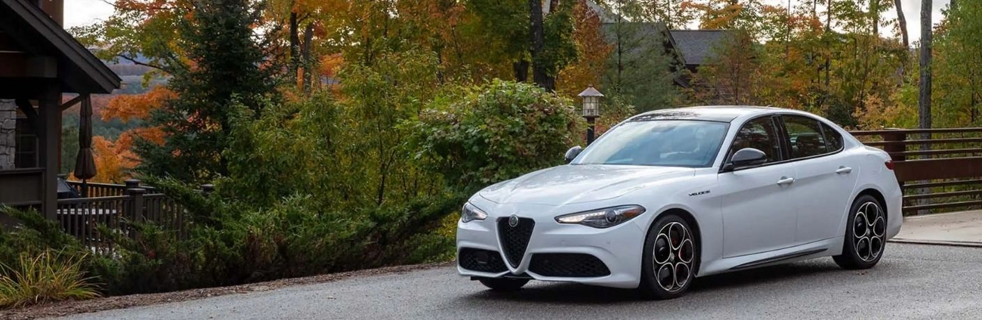 Alfa Romeo Giulia Ti Sport on a road