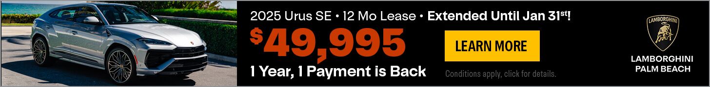 #3-2025 URUS SE 1 Year, 1 Payment