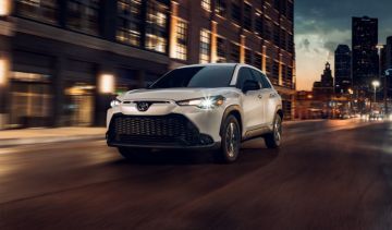 front quarter view of the 2024 Toyota Corolla Cross