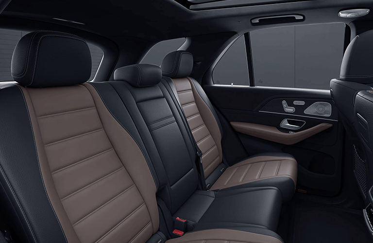 2021 MB GLE interior rear cabin seats