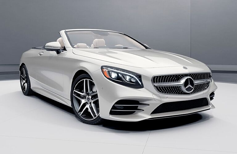 2021 Mercedes-Benz S-Class Cabriolet parked in an empty room.