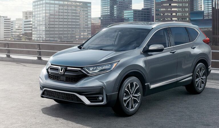 silver Honda CR-V front view