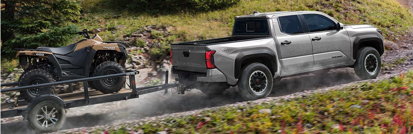 2026 Toyota Tacoma towing a mountain bike