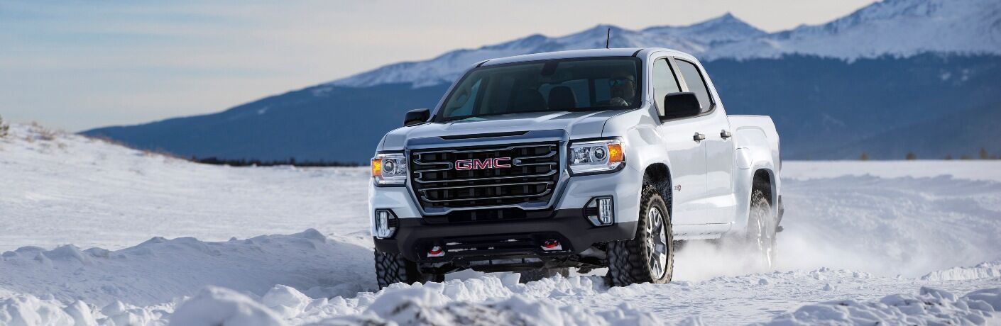 2021 GMC Canyon AT4 trim level going through snow