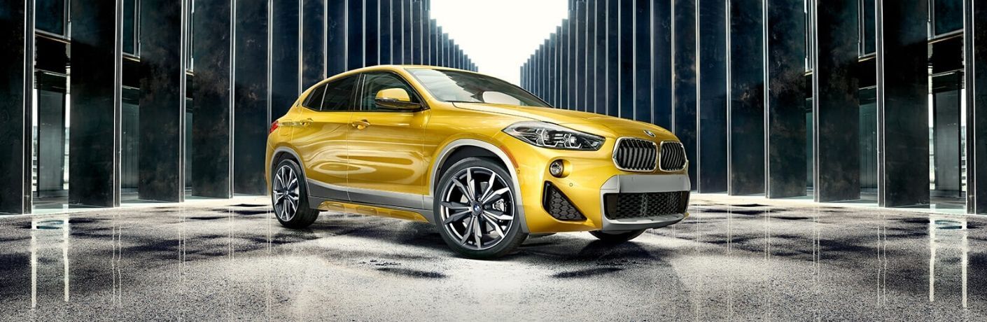 2020 BMW X2 parked inside