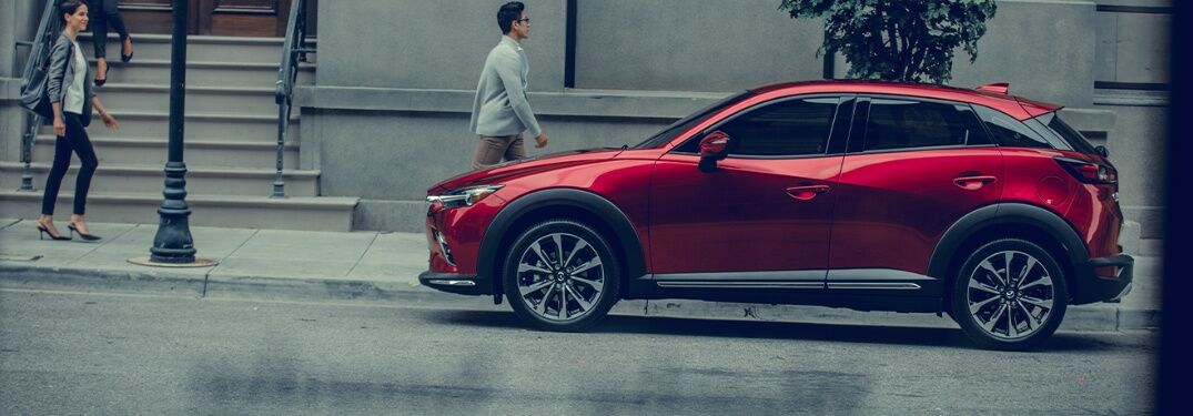 2020 Mazda CX-3 going down the road