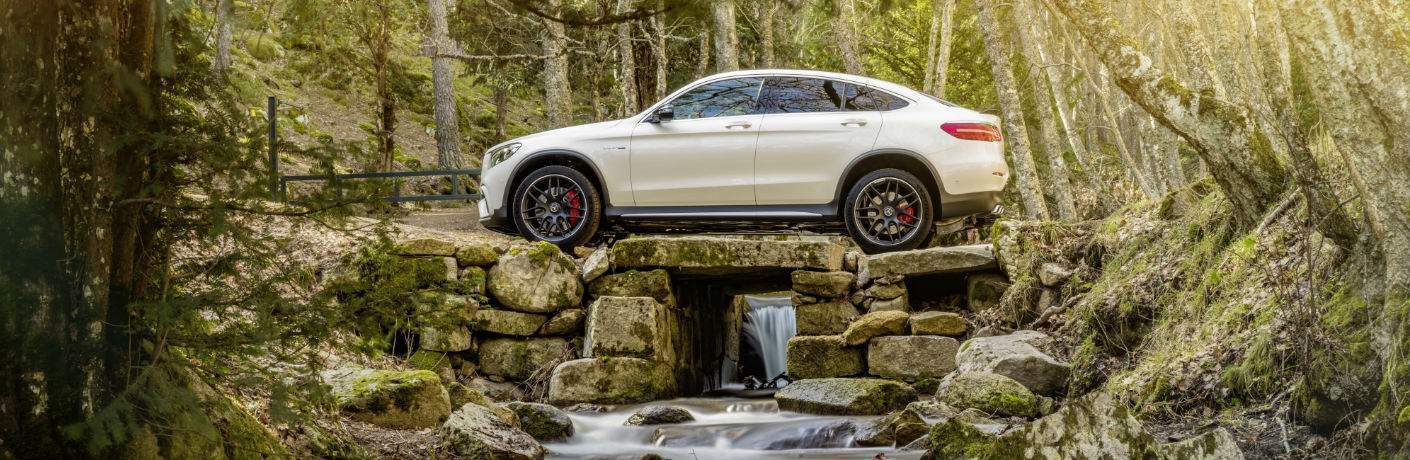 2018 Mercedes-Benz AMG® GLE Coupe white side view